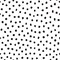 Peel and Stick Decorative Paper Roll, 17-1/2" x 10 ft, Black Painted Dots